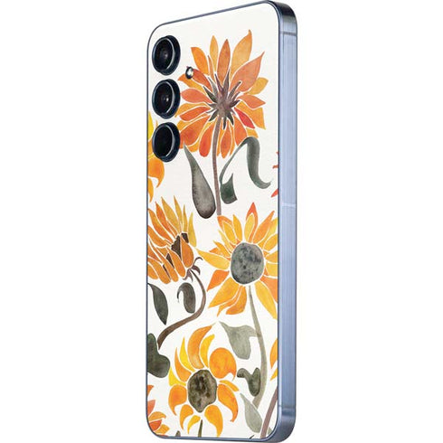 Yellow Sunflower by Cat Coq Galaxy A36 5G Skin